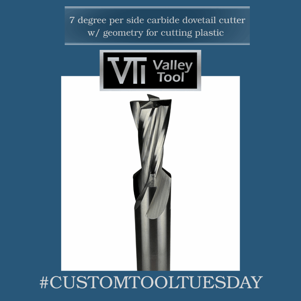 7 degree carbide dovetail cutter